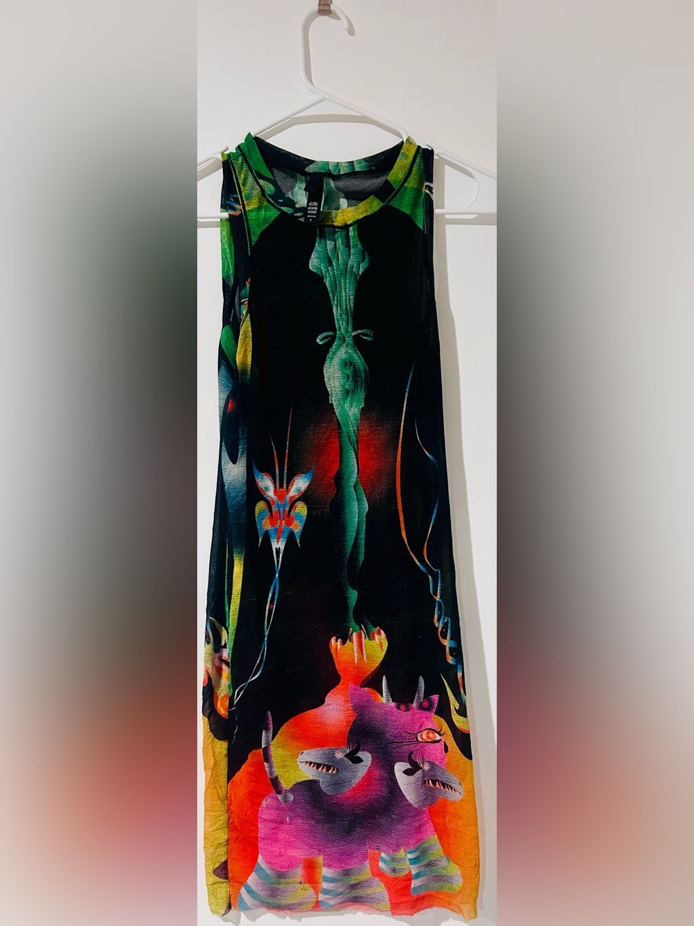 SKIMS Obsidian Black Sheer Dress - Size Large - Perfect Condition - Picture 2 of 6
